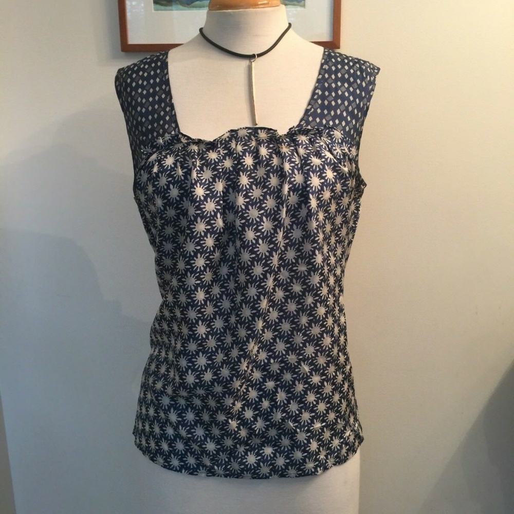 anthropologie Velvet By Graham & Spencer silk MED.